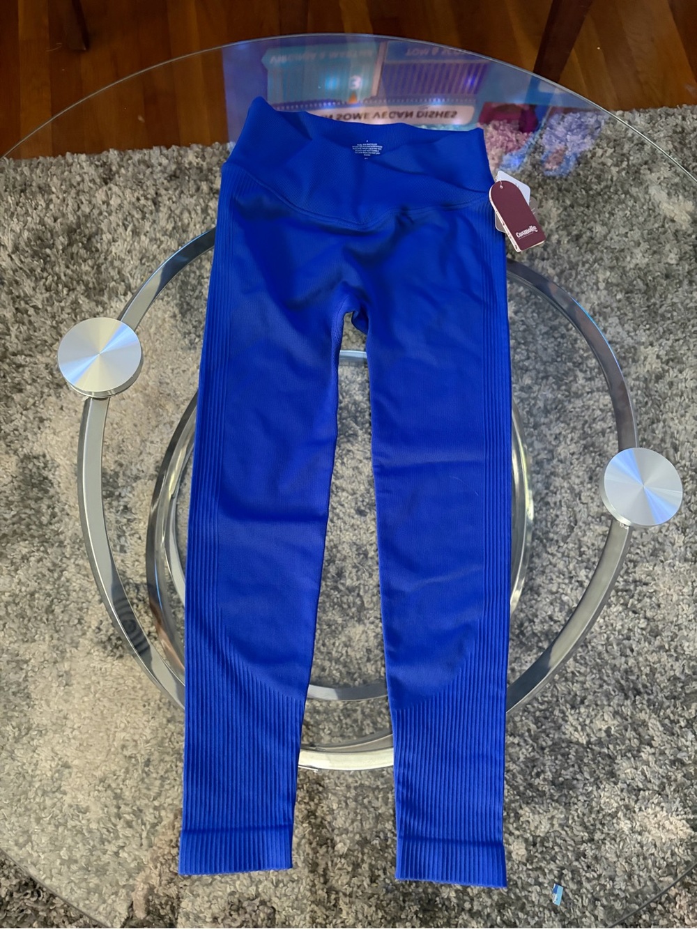 Kids Blue Seamless Active Leggings